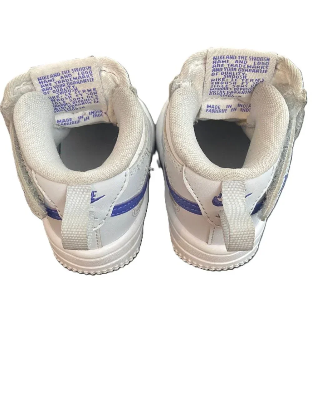 Nike Force 1 Mid EasyOn Sneakers Baby Toddler Unisex Shoes Size 4 - Picture 4 of 7